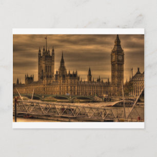 London Westminster Palace & Big Ben Briefkaart