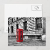 London-Westminster Red Phone Box Briefkaart (Voorkant / Achterkant)