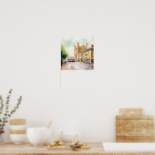 London-Windsor Castle, c), Waterverf Poster (Keuken)