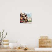 London-Windsor Castle, (D), Waterverf Poster (Keuken)