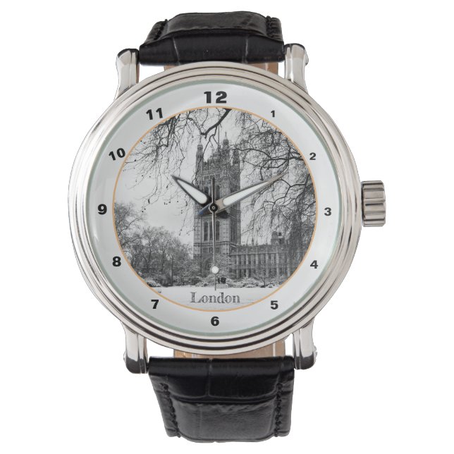 London Winter, Westminster Palace/British  Horloge (Voorkant)