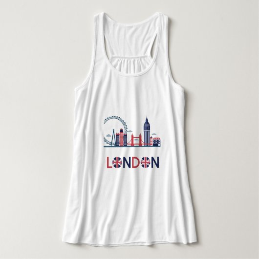 London Womens Tanktop (Design voorkant)