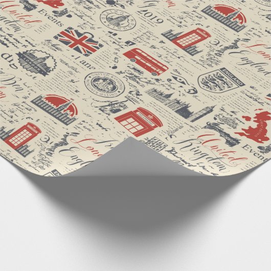  London Wrapping Paper Cadeaupapier (Hoek)