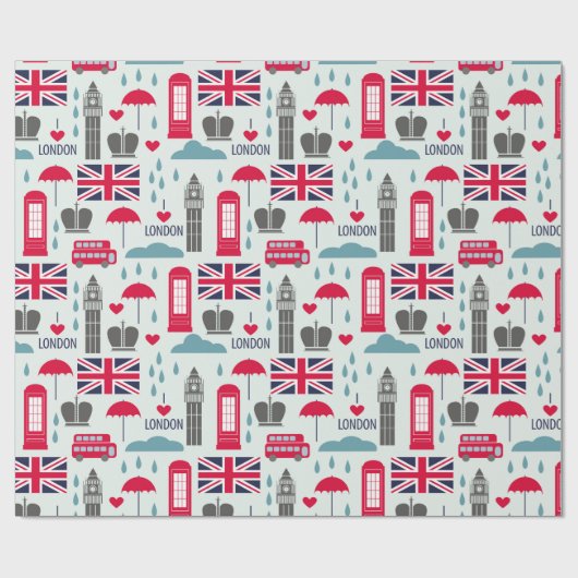 London Wrapping Paper Cadeaupapier (Vlak)