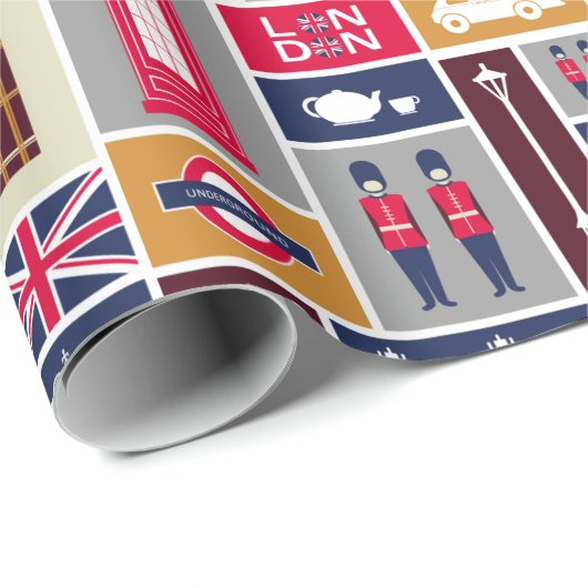 London Wrapping Paper Cadeaupapier (Rol Hoek)
