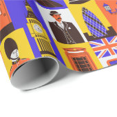 London Wrapping Paper Cadeaupapier (Rol Hoek)
