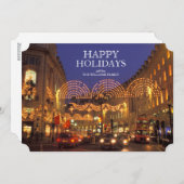 London's Regent Street at Christmastime Feestdagenkaart (Voorkant / Achterkant)