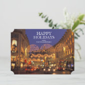 London's Regent Street at Christmastime Feestdagenkaart (Staand voorkant)