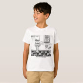 Londons Times Cartoon T-shirts (Voorkant volledig)