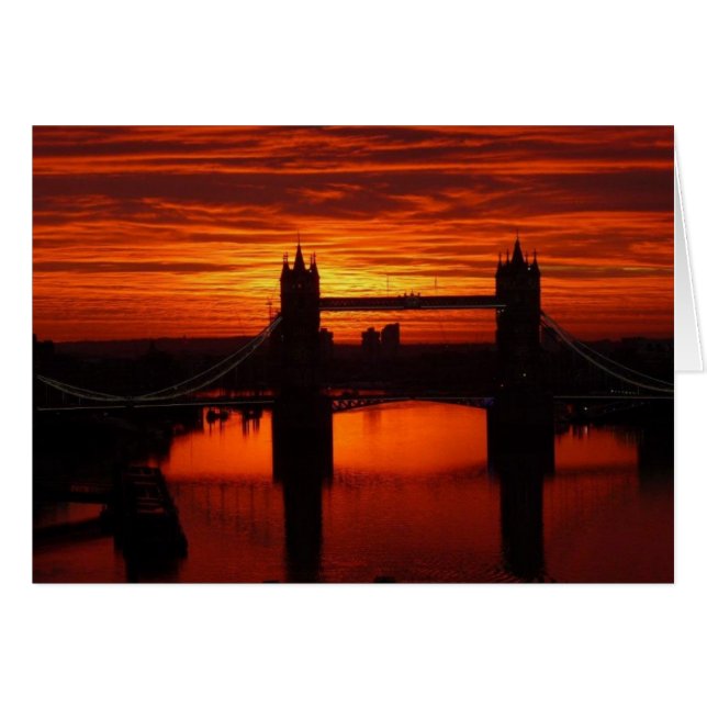 London's Tower Bridge bij Daybreak (Voorkant Horizontaal)