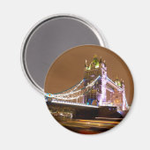 London's Tower Bridge bij nacht Magneet (Voorkant / Achterkant)