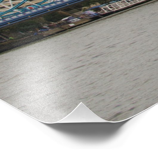 London's Tower Bridge Foto Afdruk (Hoek)