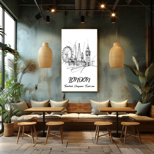 Londres: Elegancia Atemporal - Arte Lineal Perfect Poster