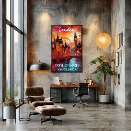 Londres en Arte Contemporáneo Perfect Poster