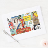 Londres Rechthoekige Sticker (Envelop)