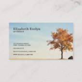 Lone Autumn Sentinel Visitekaartje (Achterkant)