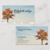 Lone Autumn Sentinel Visitekaartje (Voorkant / Achterkant)