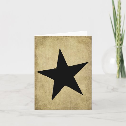 Lone Black Star - Prim Lil Note-kaarten Kaart (Voorkant)