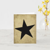 Lone Black Star - Prim Lil Note-kaarten Kaart (Gele Bloem)