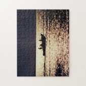 'Lone Boaters at Twilight' Jigzaag Puzzle Legpuzzel (Verticaal)