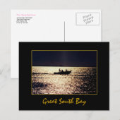 Lone Boaters bij Twilight Briefkaart (Voorkant / Achterkant)