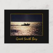 Lone Boaters bij Twilight Briefkaart (Voorkant)