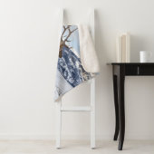 Lone Bull Elk | Nationaal Park Yellowstone Sherpa Deken (In situ)