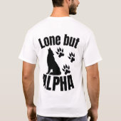 Lone But Alpha Wolf Graphic Tee T-shirt (Achterkant)