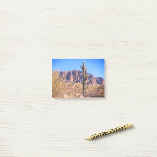 Lone Cactus Post-it Post-it® Notes (Op bureau)