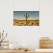 Lone Cactus Poster (Keuken)