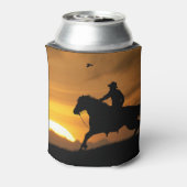 Lone Cowboy Beer Cozy Cup Blikjeskoeler (Blikje Achterkant)
