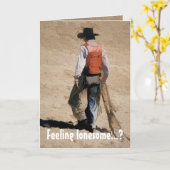 Lone Cowboy Kaart (Gele Bloem)