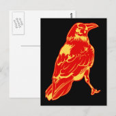 Lone Crow Illustration Briefkaart (Voorkant / Achterkant)