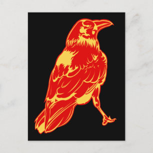 Lone Crow Illustration Briefkaart