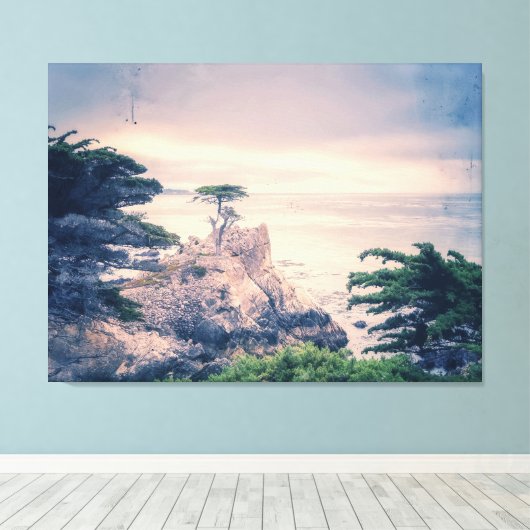 Lone Cypress Canvas Afdruk (Insitu (Houten vloer))