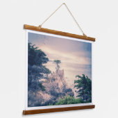 Lone Cypress Pebble Beach Hangend Wandkleed (Gebogen)