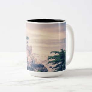 Lone Cypress Pebble Beach Tweekleurige Koffiemok