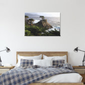 Lone Cypress - uitgerekte canvas print (Insitu (Slaapkamer))