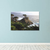 Lone Cypress - uitgerekte canvas print (Insitu (Houten vloer))