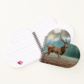 Lone Deer in Misty Forest Notitieboek (Binnen)
