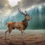 Lone Deer in Misty Forest Scarf Sjaal<br><div class="desc">Een mooie hert die door een slecht bosgebied loopt.</div>