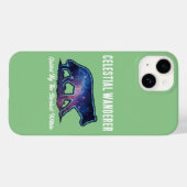 Lone Galaxy Wolf Silhouette Case-Mate iPhone Case (Achterkant (horizontaal))