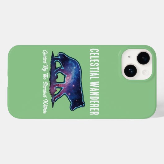 Lone Galaxy Wolf Silhouette Case-Mate iPhone Case (Achterkant (horizontaal))