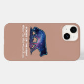 Lone Galaxy Wolf Silhouette (Echoes of the night) Case-Mate iPhone Case (Achterkant (horizontaal))