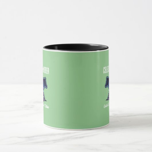 Lone Galaxy Wolf Silhouette Mok (Midden)