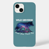 Lone Galaxy Wolf Silhouette (wild universe) Case-Mate iPhone Case (Achterkant)