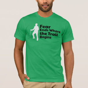 Lone Hiker Silhouette – Trail Getest T-shirt
