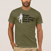 Lone Hiker Silhouette – Trail Getest T-shirt (Voorkant)