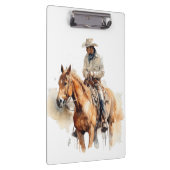 Lone Horizon Waterverf Ranger, op maat Klembord (Rechts)