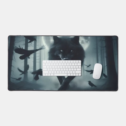 Lone Hunter Desk Mat (Keyboard & Muis)